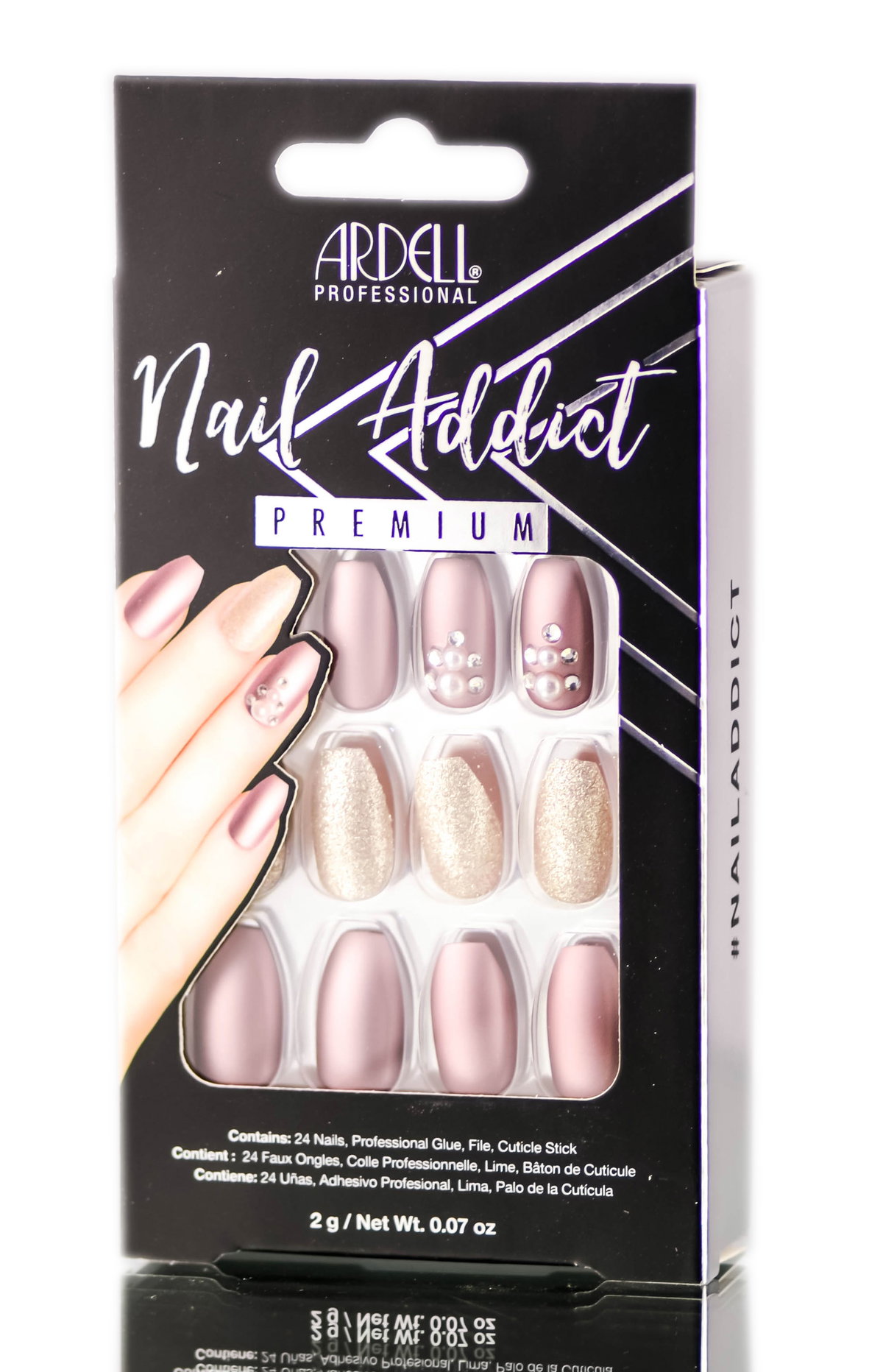 ard125-met-lil-pur - Ardell Nail Addict Premium Artificial Nail Set-image1