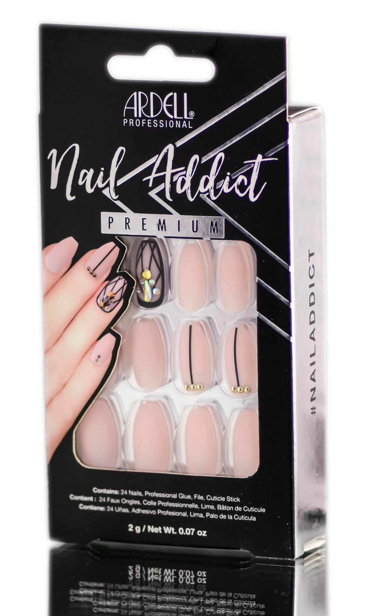 ard125-blsh-geo-cry - Ardell Nail Addict Premium Artificial Nail Set-image1