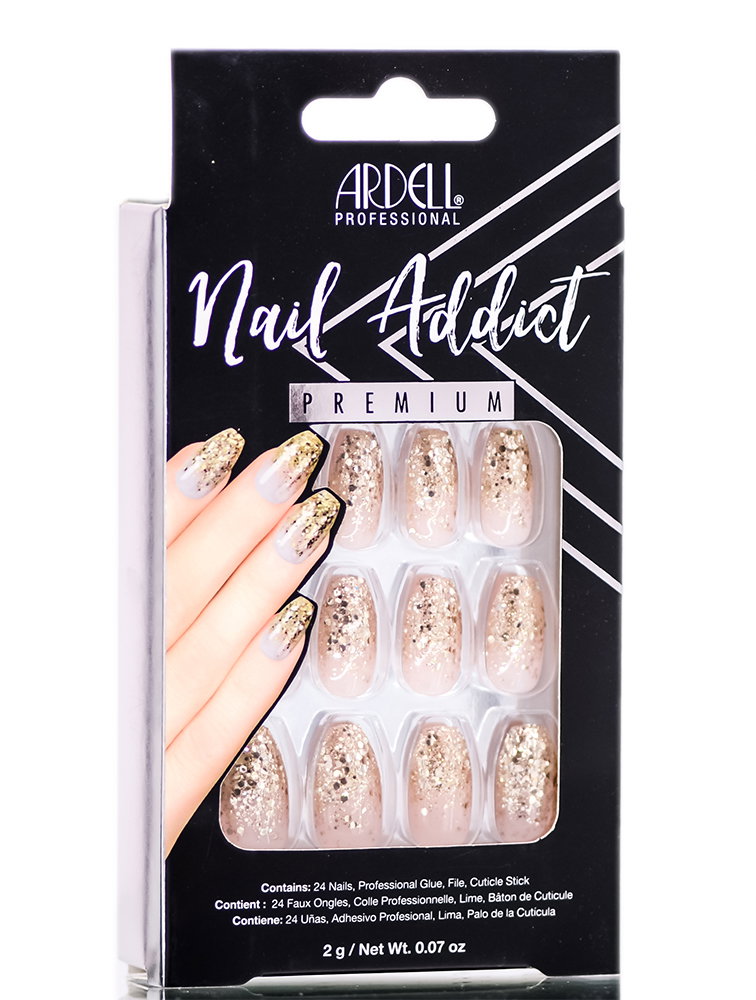 ard125-drip-in-gold - Ardell Nail Addict Premium Artificial Nail Set-image1