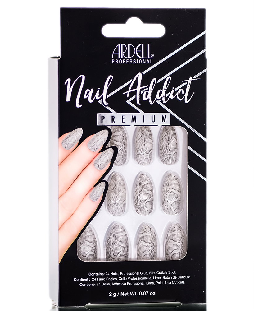 ard125-grey-python - Ardell Nail Addict Premium Artificial Nail Set-image1 ard125-grey-python - Ardell Nail Addict Premium Artificial Nail Set-image1