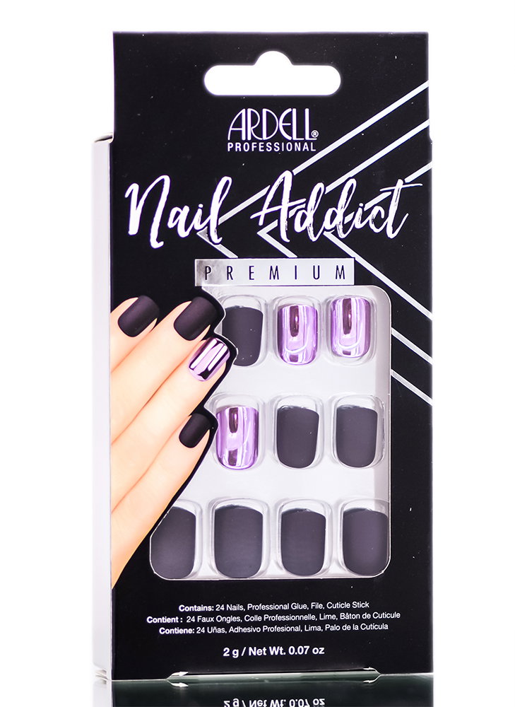 ard125-burg-chrome - Ardell Nail Addict Premium Artificial Nail Set-image1 ard125-burg-chrome - Ardell Nail Addict Premium Artificial Nail Set-image1
