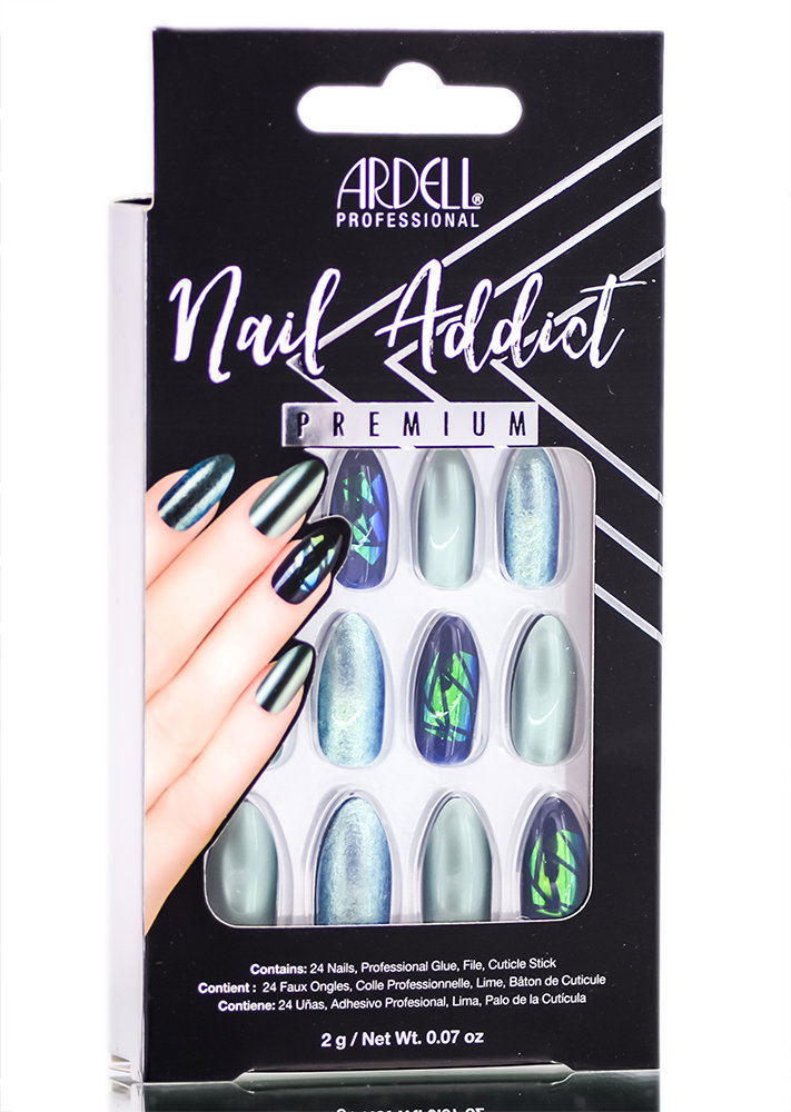 ard125-green-chrome - Ardell Nail Addict Premium Artificial Nail Set-image1