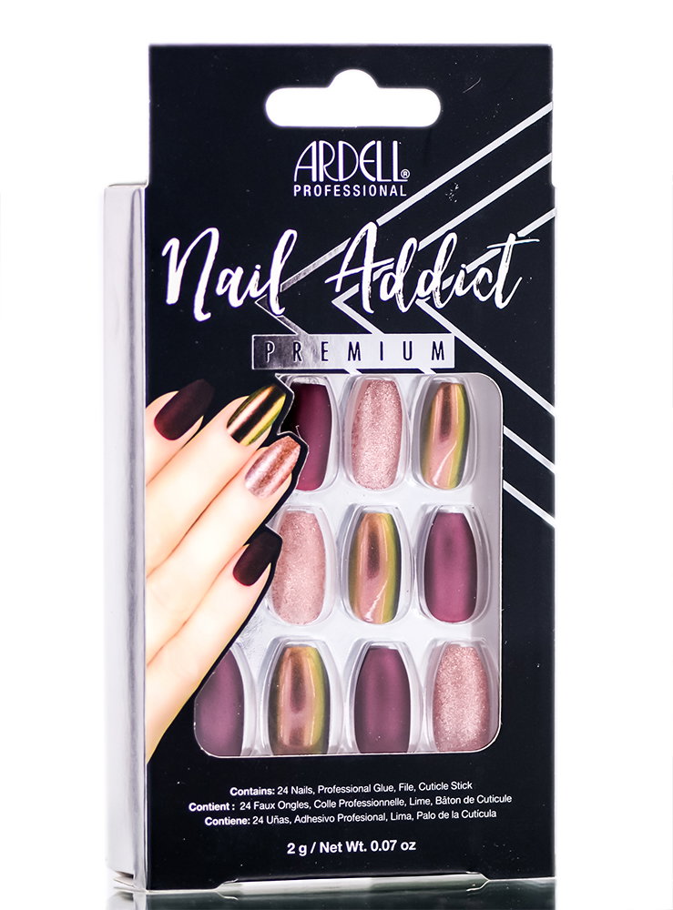ard125-red-cateye - Ardell Nail Addict Premium Artificial Nail Set-image1