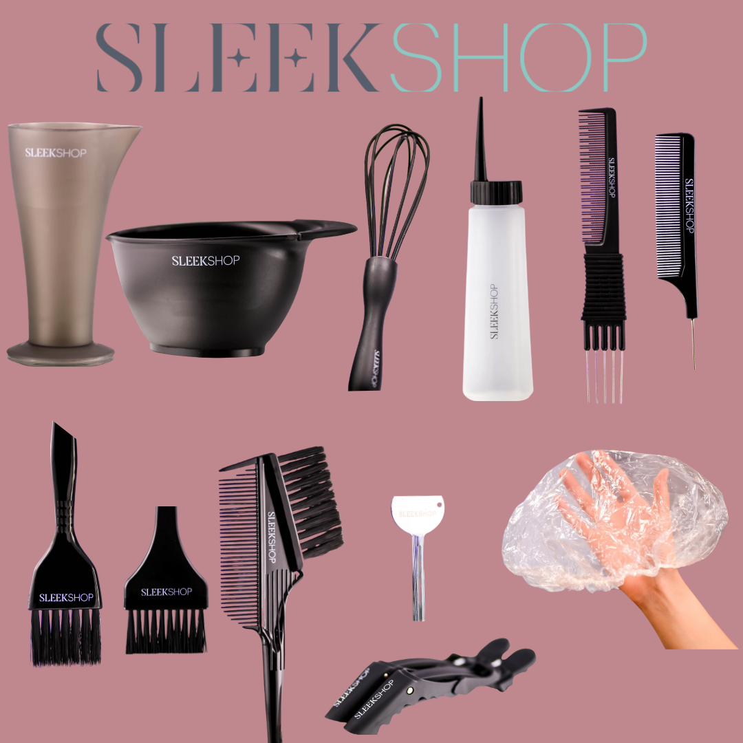 skh71-set-3 - Sleekshop Professional Hair Coloring Set (Bottle & Bowl Application)-image1