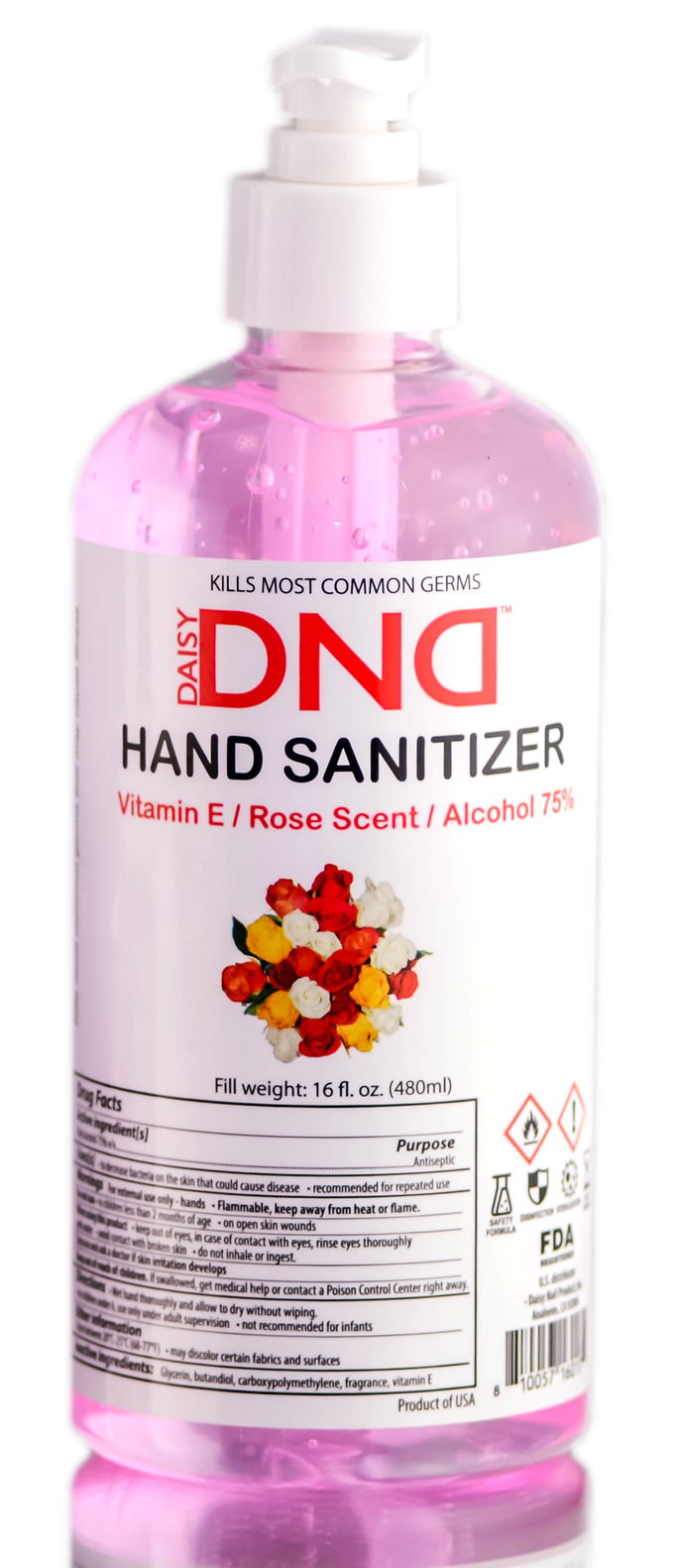 Daisy DND Rose Scent Hand Sanitizer (Vitamin E & Alcohol 75%) Daisy DND Rose Scent Hand Sanitizer (Vitamin E & Alcohol 75%)