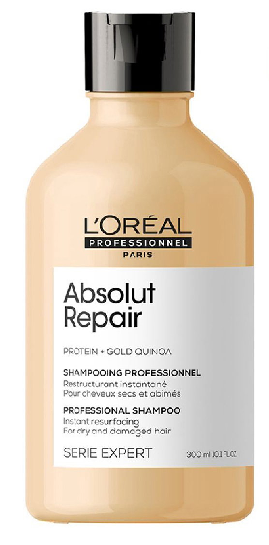 lor274-10-1-oz - L'Oreal SerieExpert Gold Quinoa+Protein Absolut Repair Resurfacing Shampoo-image1