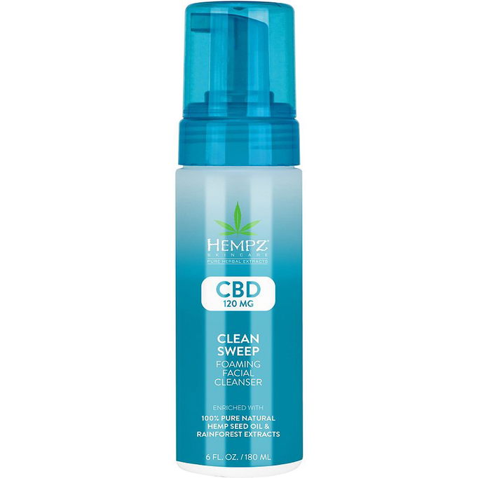 Hempz CBD Clean Sweep Foaming Facial Cleanser