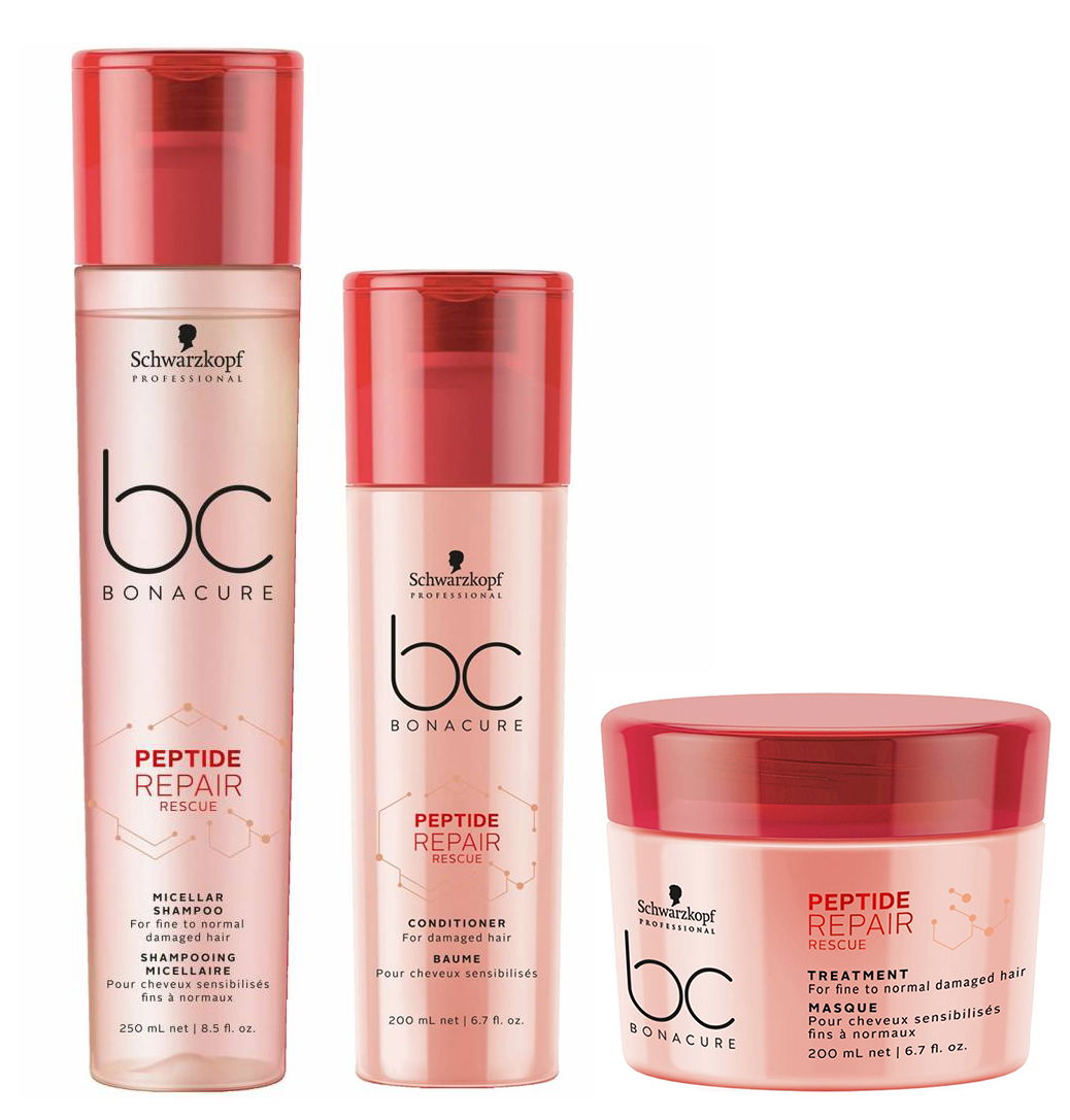 Set A, Schwarzkopf BC Bonacure Repair Rescue Shampoo, Conditioner