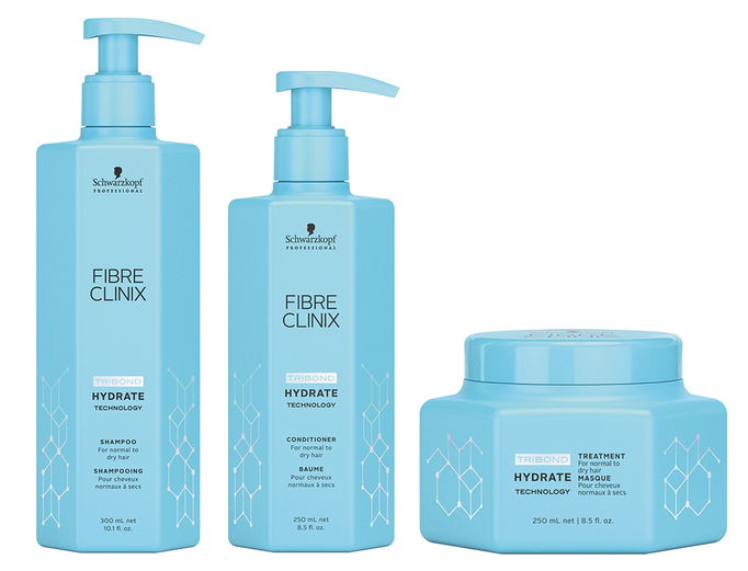 Schwarzkopf Fibre Clinix Hydrate Shampoo, Conditioner & Treatment