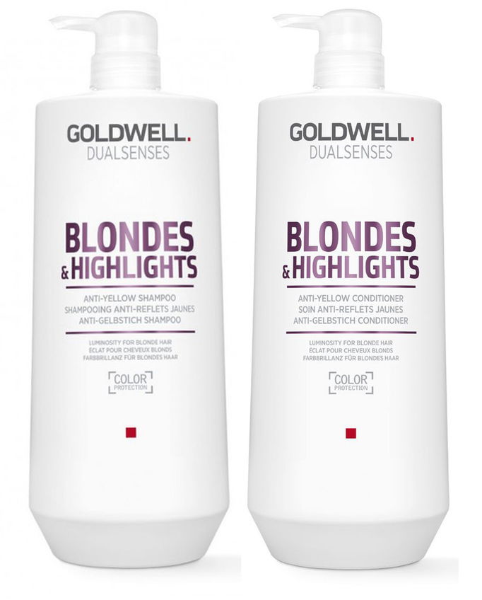 Goldwell Kit -Dualsenses Blonde and Highlights Anti-Yellow Shampoo & Conditioner
