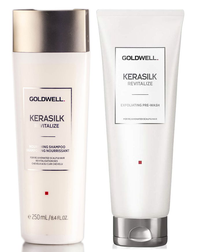 Goldwell Kerasilk Revitalize Nourishing Shampoo & Exfoliating Pre-Wash