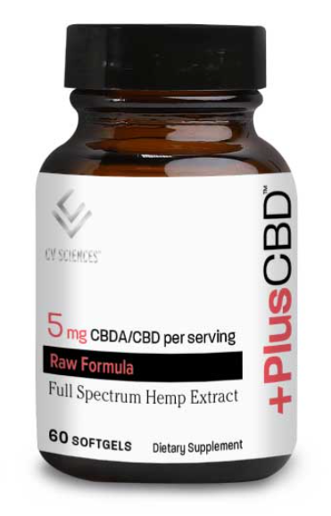 Plus +CBD Softgels 5mg-Serving CBDA Raw Formula Plus +CBD Softgels 5mg-Serving CBDA Raw Formula