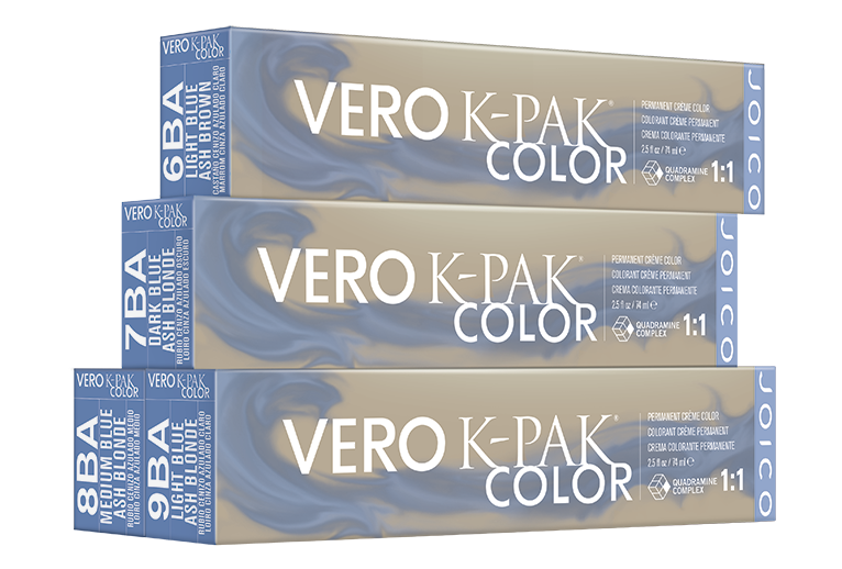 6BA Light Blue Ash Brown, Joico Vero K-Pak Blue Ash Series Hair