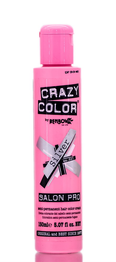 crc01-silver-027 - Crazy Color Semi Permanent Hair Color Cream (5.07 oz)-image1 crc01-silver-027 - Crazy Color Semi Permanent Hair Color Cream (5.07 oz)-image1