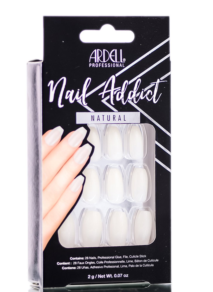ard135-nat-ballerina - Ardell Nail Addict Natural Artificial Nail Set-image1