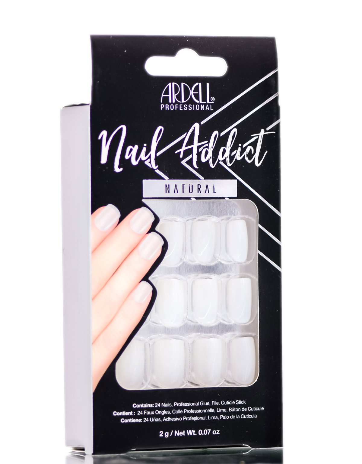 ard135-nat-squared - Ardell Nail Addict Natural Artificial Nail Set-image1 ard135-nat-squared - Ardell Nail Addict Natural Artificial Nail Set-image1