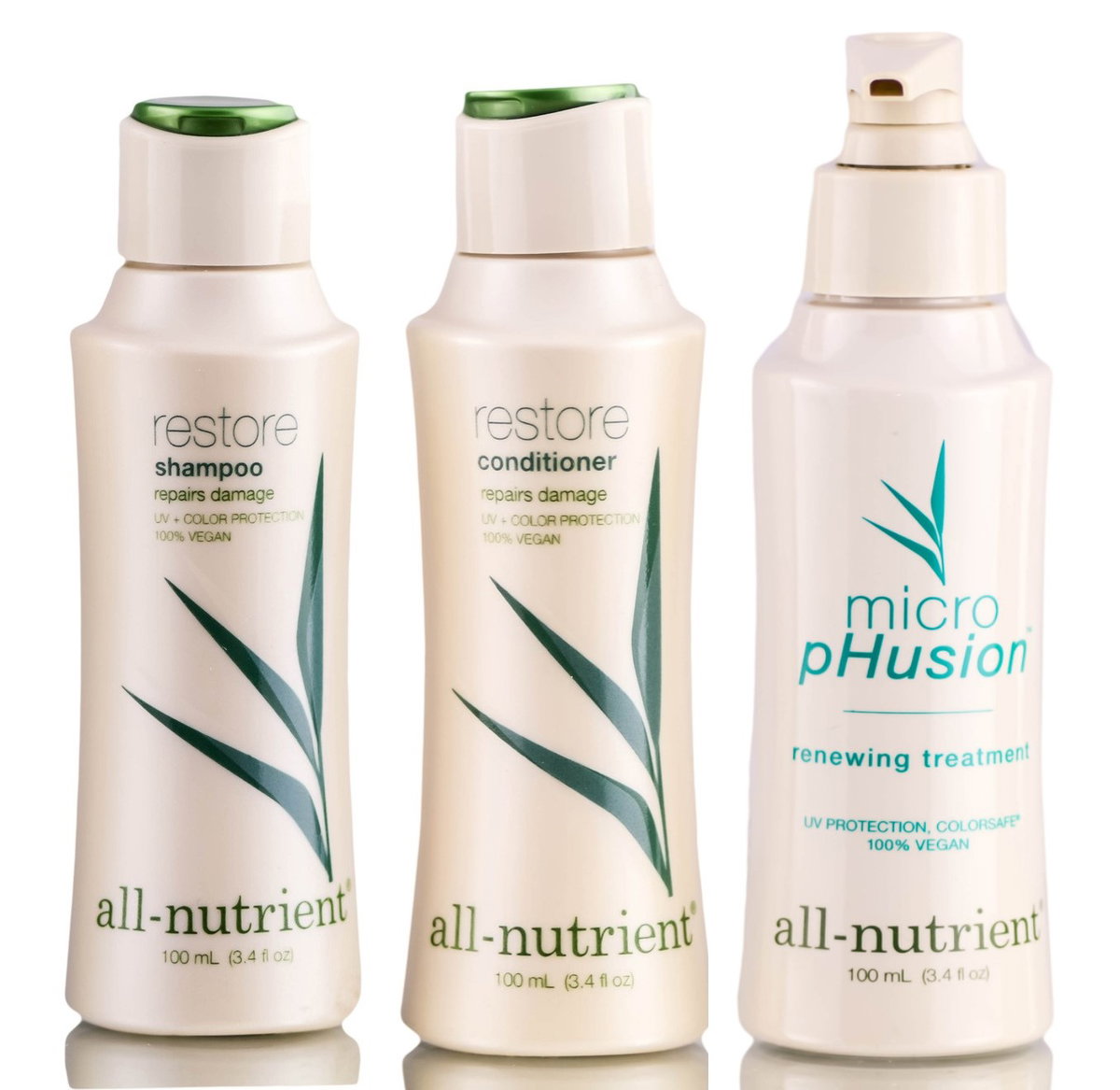 all-kit-12 - All-Nutrient Restore Repair Damage And Split Ends Shampoo & Conditioner & Renewing Treatment-image1