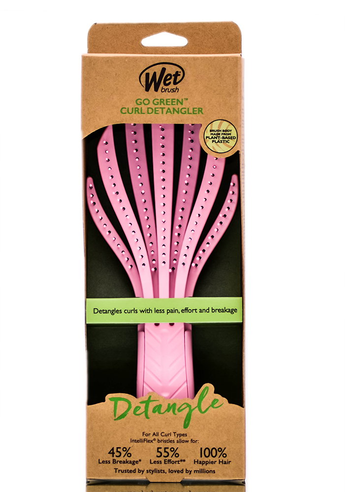 twb102-pink - The Wet Brush Go Green Curl Detangler -image1