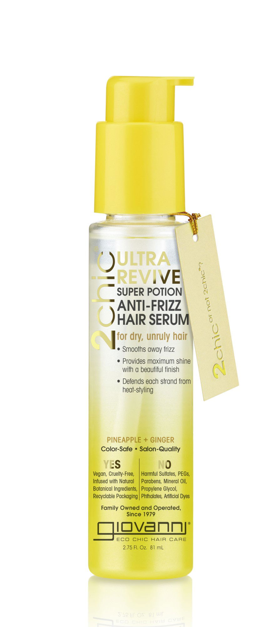 2.75 oz, Giovanni 2Chic Ultra Revive Super Potion Anti-Frizz Hair