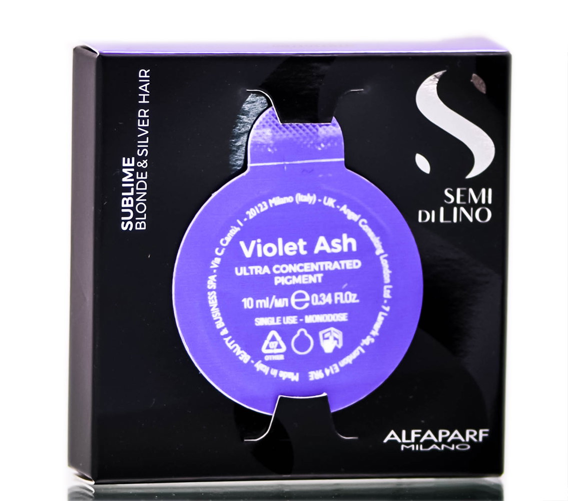 alf172-vio-ash - Alfaparf Milano Semi Di Lino Sublime (Blonde & Silver Hair) (0.34 oz)-image1