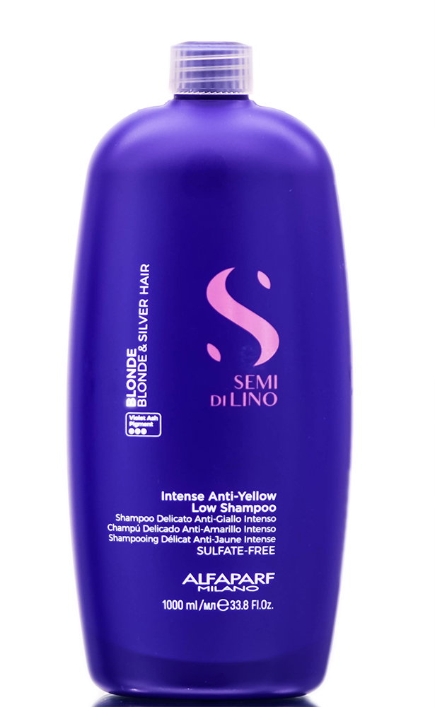 alf174-33-8-oz - Alfaparf Milano Semi di Lino Blonde Intense Anti-Yellow Low Shampoo-image1