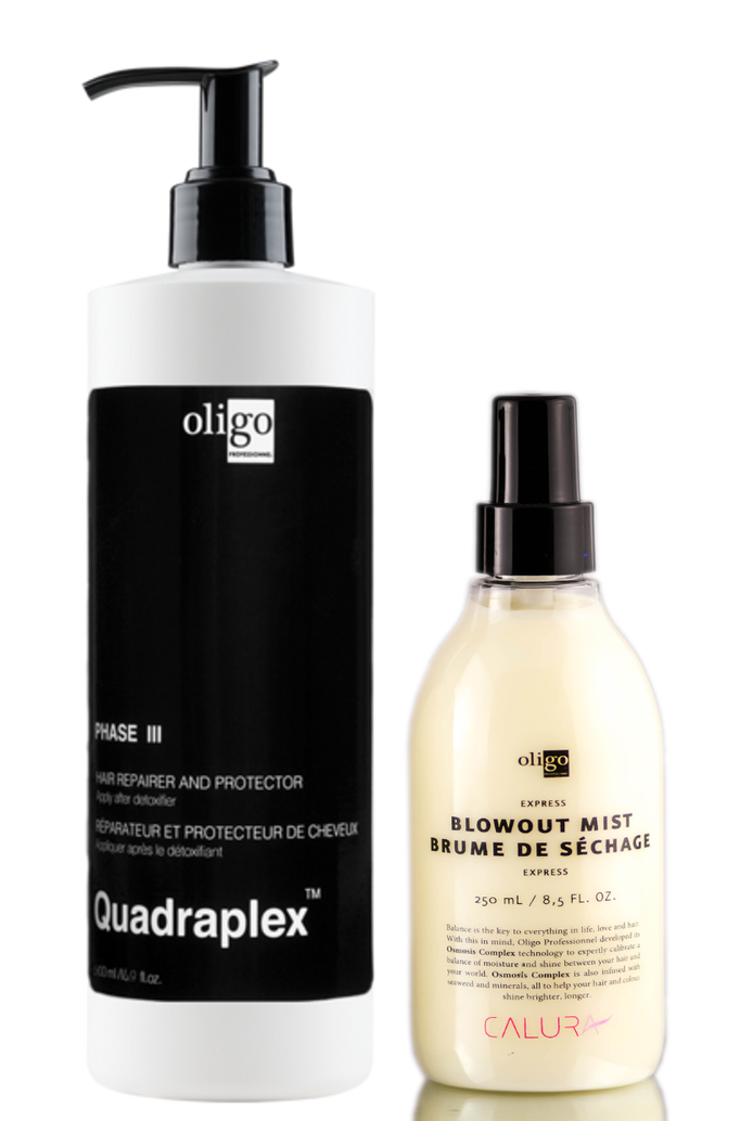 Oligo Quadraplex Phase III Hair Repairer & Express Blowout Mist