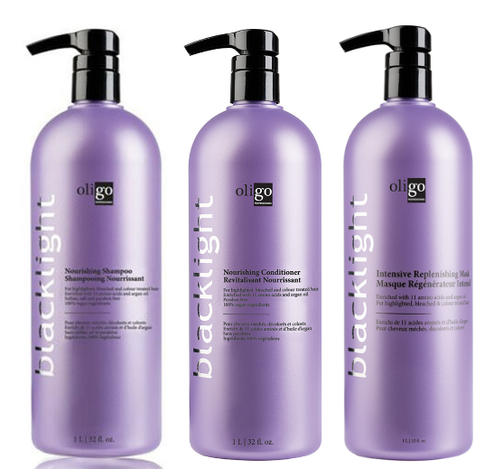 Oligo Blacklight Nourishing Shampoo & Conditioner & Replenishing Mask