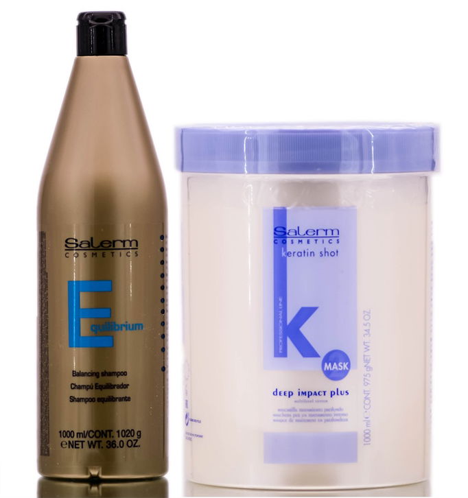Salerm Equilibrium Balance Shampoo & Deep Impact PLUS Mask