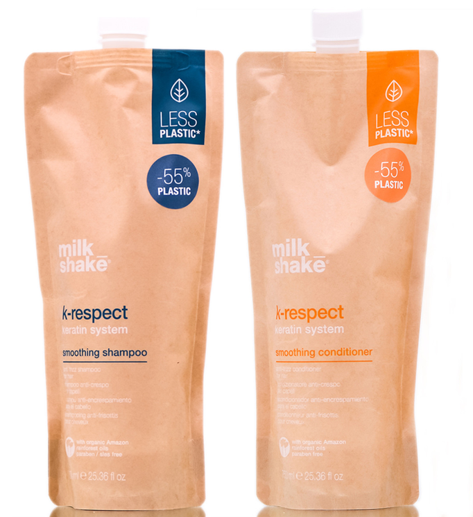 Milkshake K-Respect Keratin System Smoothing Shampoo & Conditioner