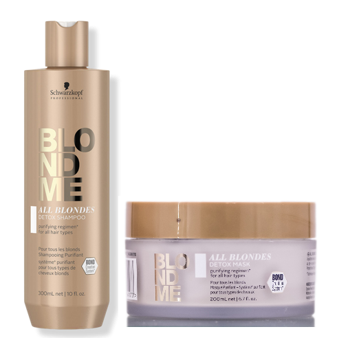 Schwarzkopf BlondMe Detox Shampoo & Detox Mask Schwarzkopf BlondMe Detox Shampoo & Detox Mask