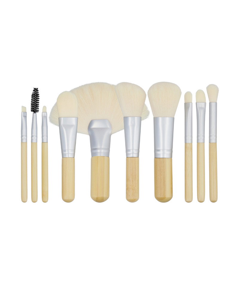 tfb01-cream - Tools For Beauty Mimo Bamboo Travel Size 10pc Set-image1 tfb01-cream - Tools For Beauty Mimo Bamboo Travel Size 10pc Set-image1