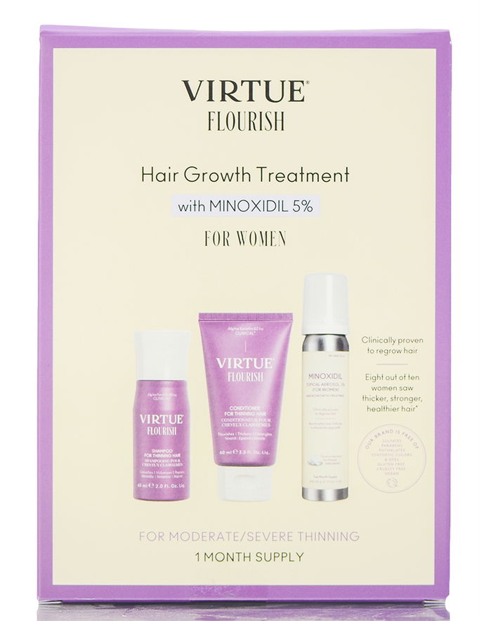 Virtue Flourish Hair Growth Treatment with Minoxidil 5% Kit