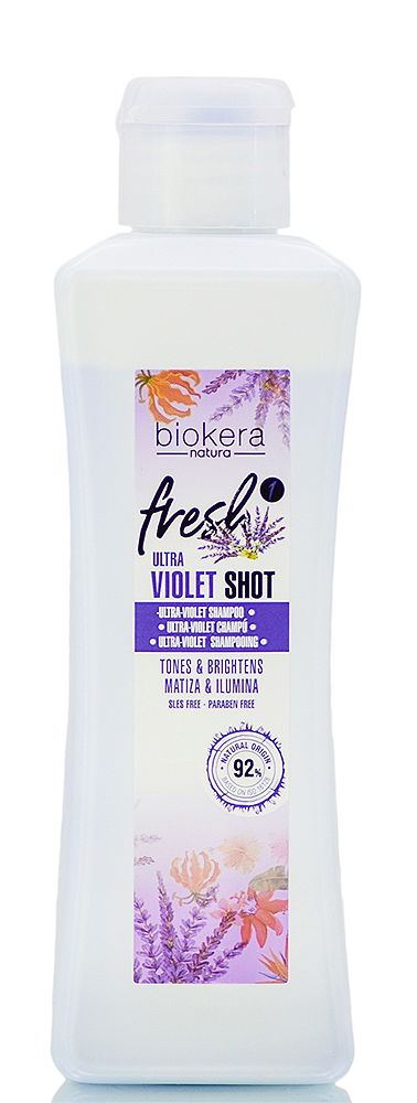 Salerm Biokera Natura Fresh Ultra Violet Shot Shampoo