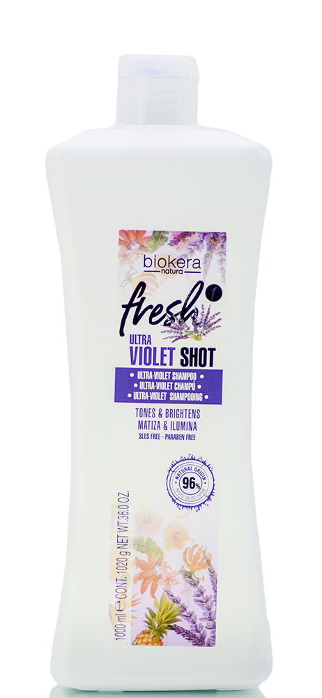Salerm Biokera Natura Fresh Ultra Violet Shot Shampoo