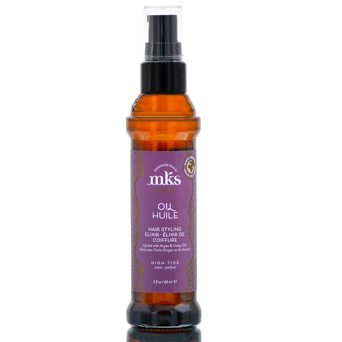 ear83-2-oz - Earthly Body MKS Eco Oil Huile Hair Styling High Tide Scent