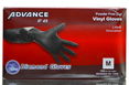 Diamond Advance Black Vinyl Powder-Free Gloves (100 pc)