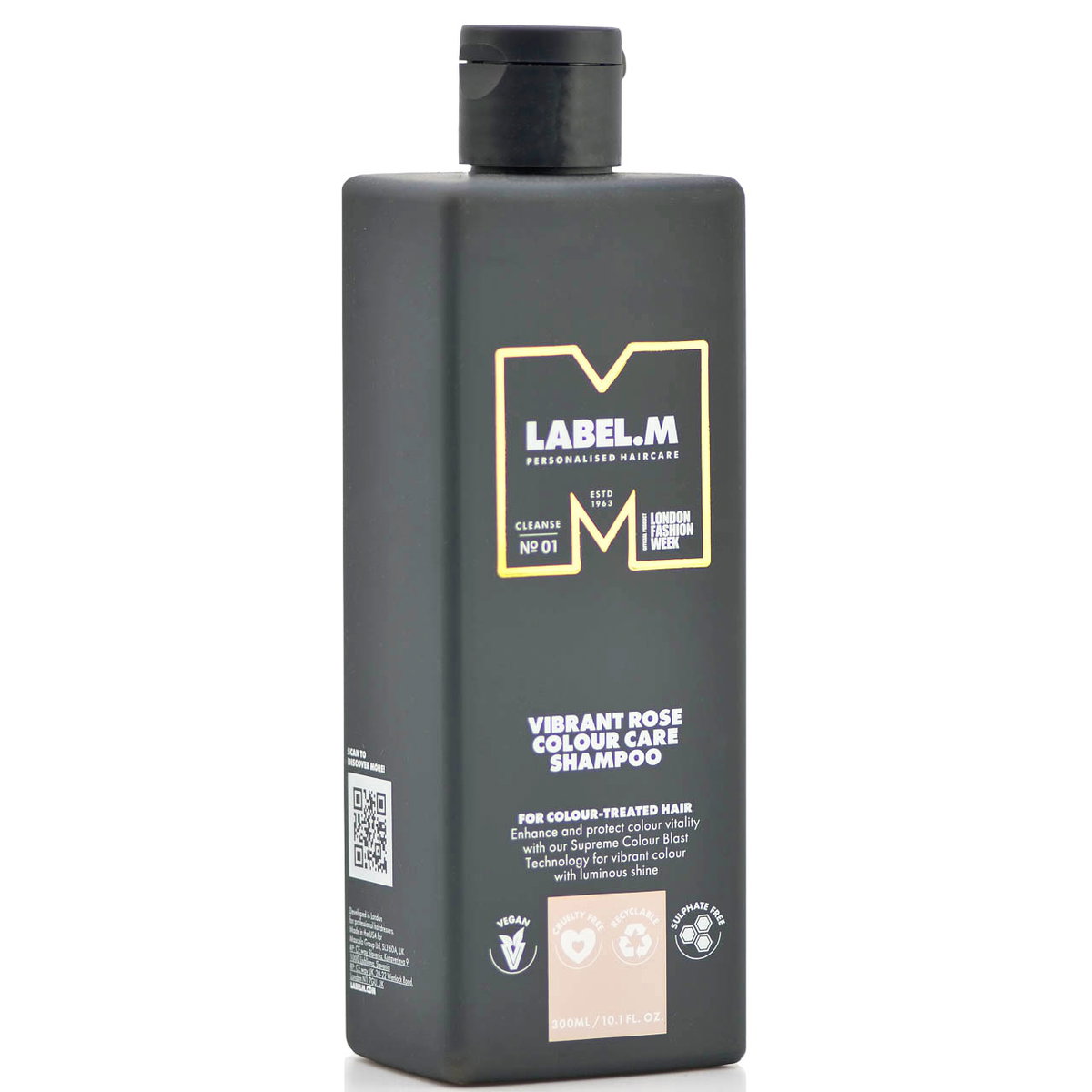 lbm123-10-1-oz - Label.M Vibrant Rose Colour Care Shampoo