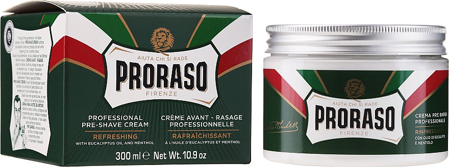 pso13-10-9-oz - Proraso Pre-Shave Cream Refreshing
