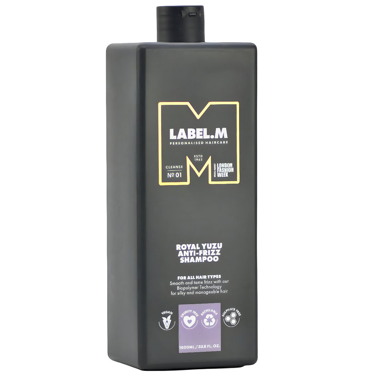 lbm126-33-8-oz - Label.M Royal Yuzu Anti-Frizz Shampoo lbm126-33-8-oz - Label.M Royal Yuzu Anti-Frizz Shampoo