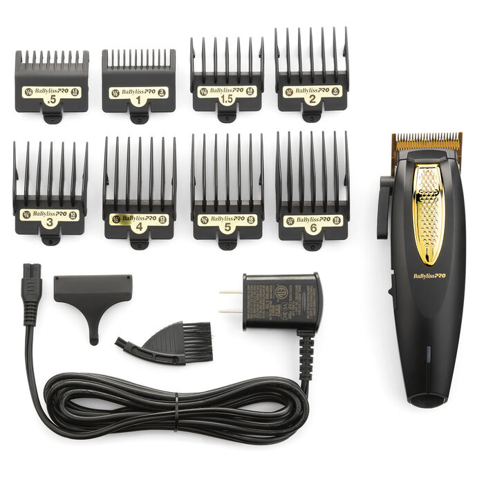 bbs23-black-gold - BaBylissPro LithiumFX Cord/Cordless Ergonomic Clipper bbs23-black-gold - BaBylissPro LithiumFX Cord/Cordless Ergonomic Clipper