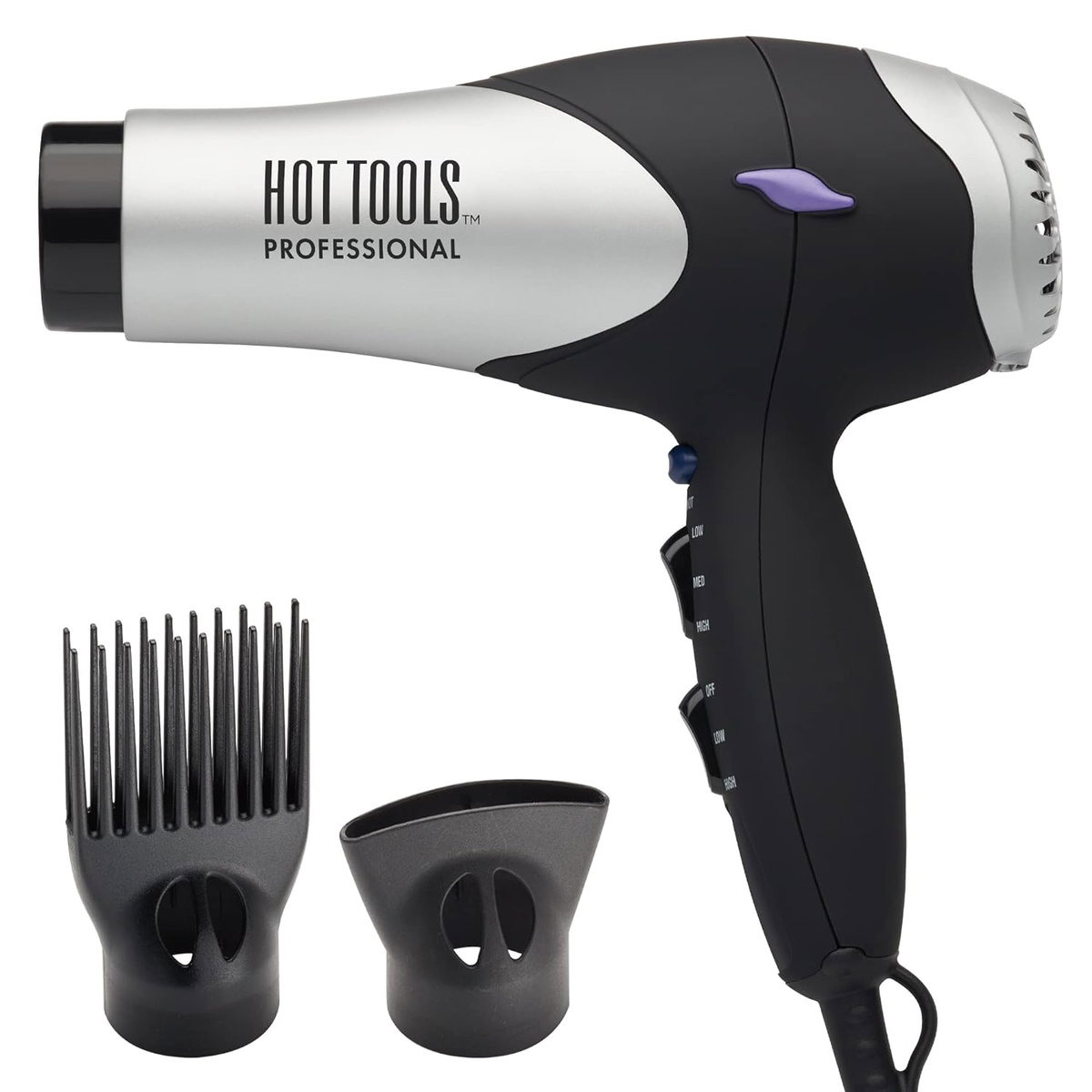 hts55-black-silver - Hot Tools Pro Artist Turbo Salon Dryer hts55-black-silver - Hot Tools Pro Artist Turbo Salon Dryer