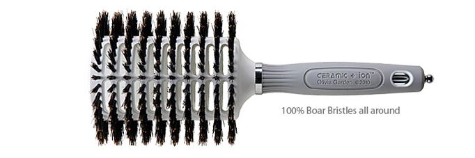 Olivia Garden Ceramic Ion Turbo Vent Boar Oval Brush