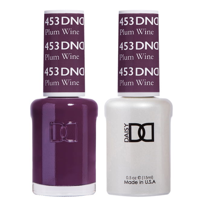 Daisy DND Reds Soak Off GEL POLISH DUO, All In One Gel Lacquer + Matching Nail Polish Color