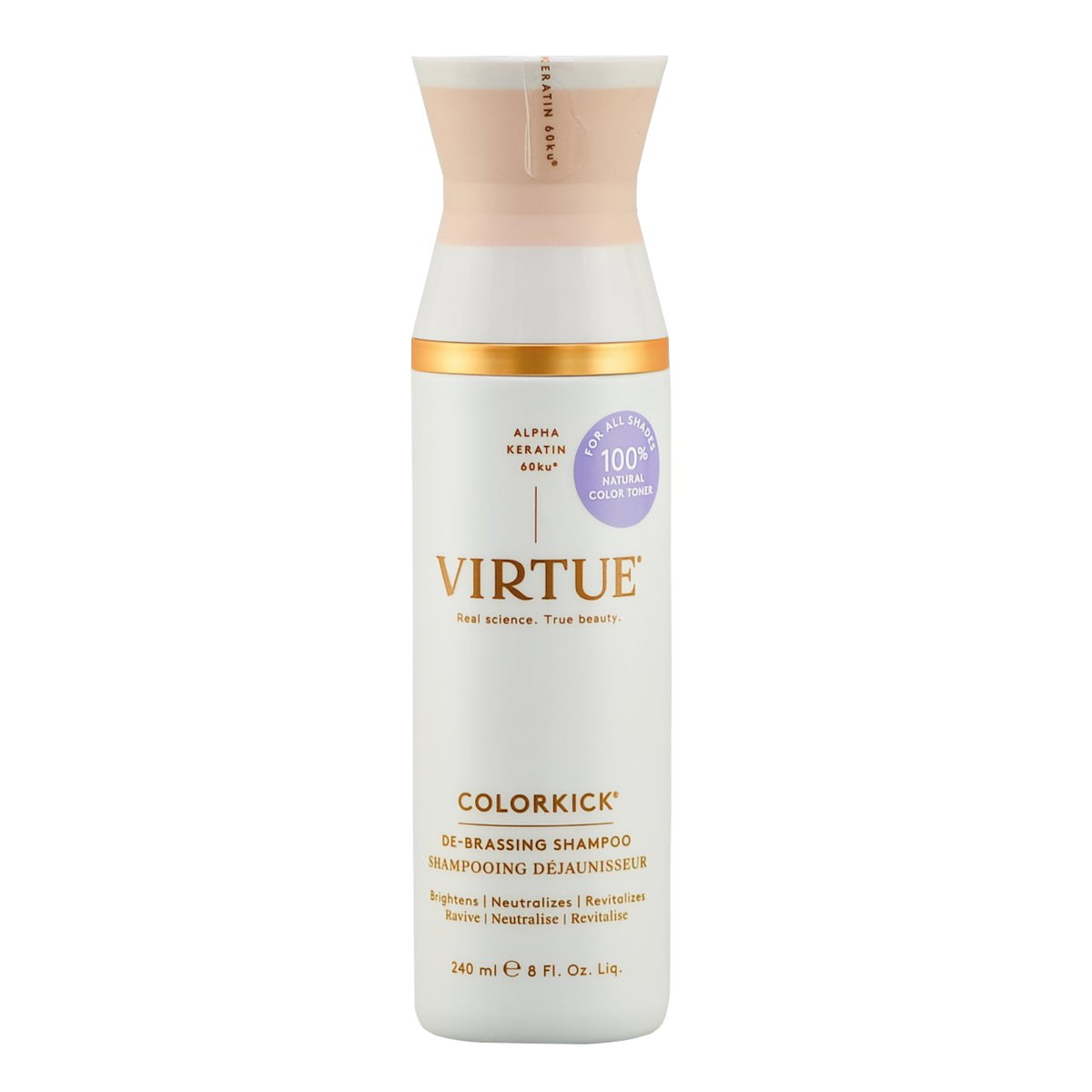 tue18-8-oz - Virtue ColorKick De-Brassing Shampoo tue18-8-oz - Virtue ColorKick De-Brassing Shampoo