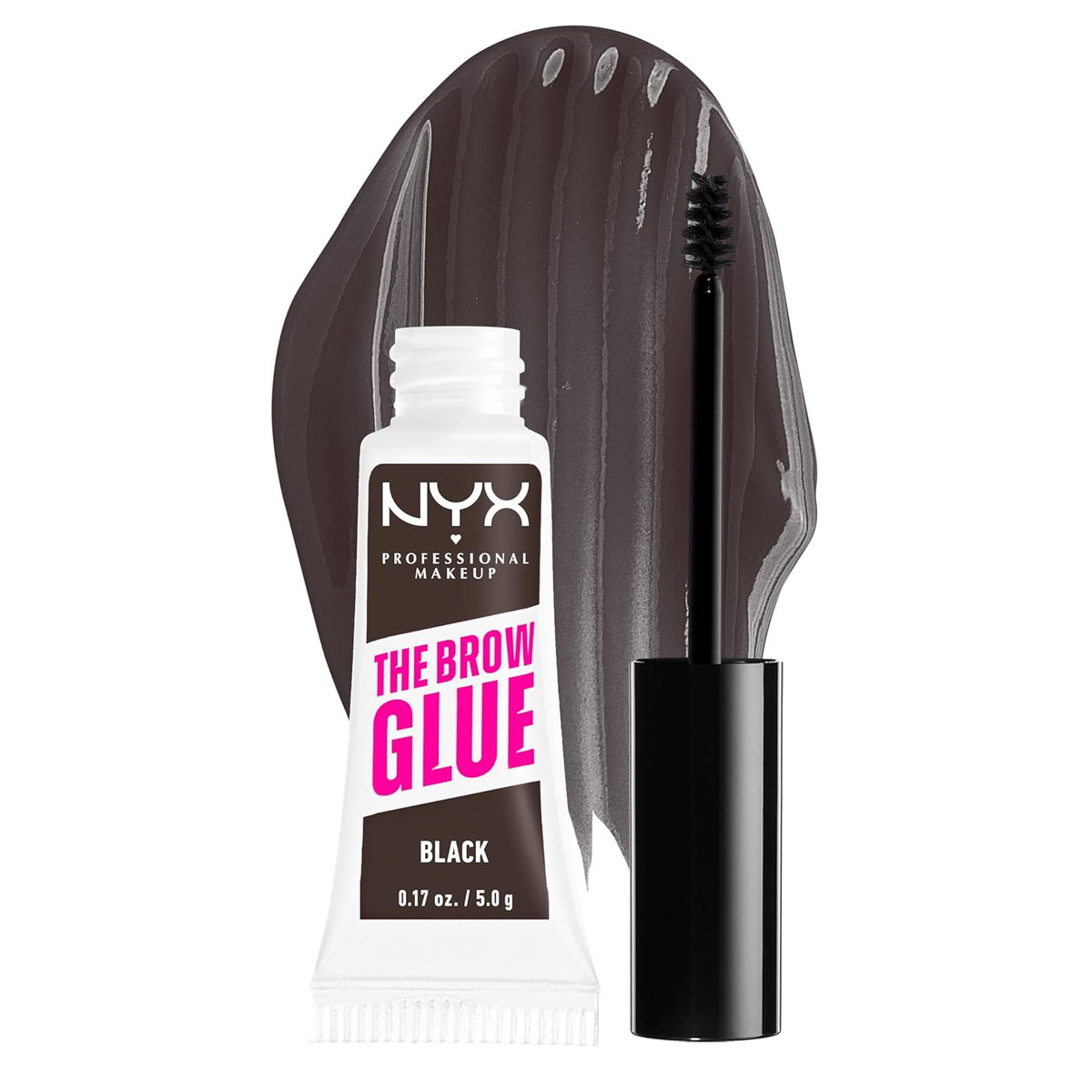 nyx200-black - nyx eyebrow glue, eyebrow gel