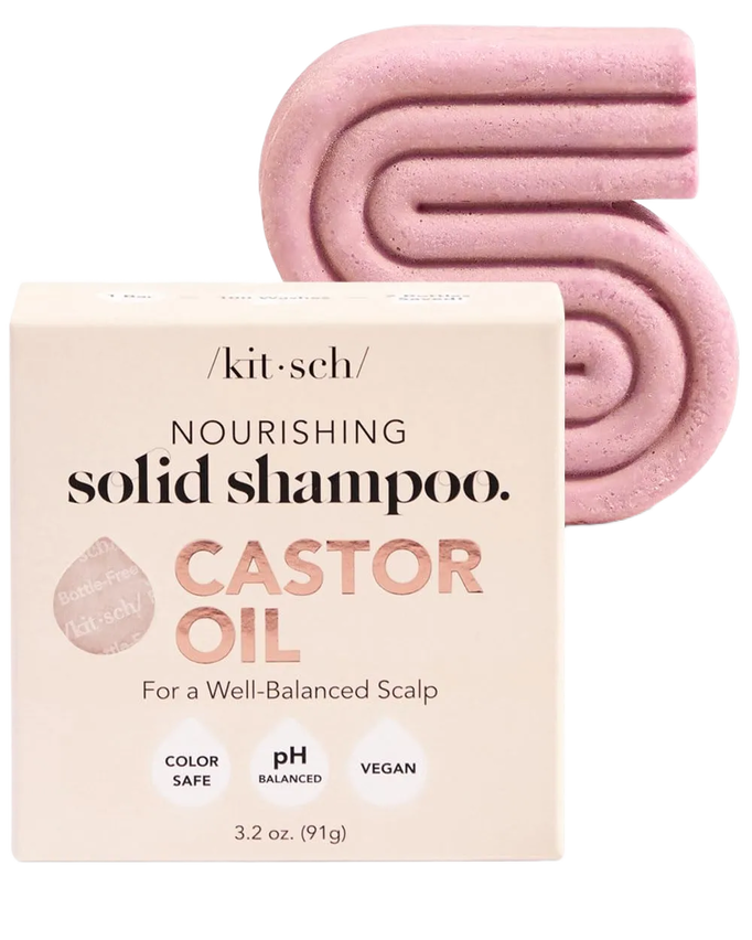 Kitsch Castor Oil Nourishing Solid Shampoo Bar