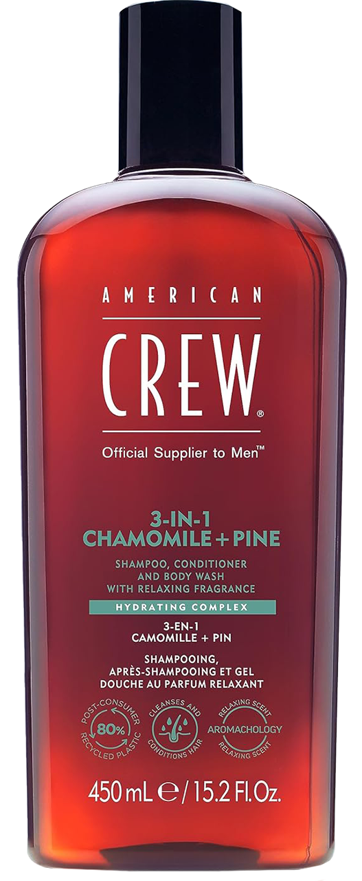 American Crew 3-In-1 Chamomile+Pine Shampoo  Conditioner and Body Wash