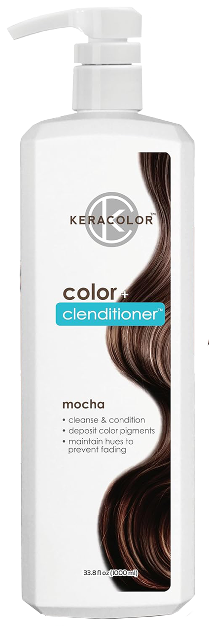 33.8 oz, Keracolor Hair Color Mocha Clenditioner | SleekShop