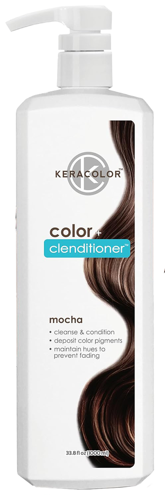 33.8 oz, Keracolor Hair Color Mocha Clenditioner | SleekShop