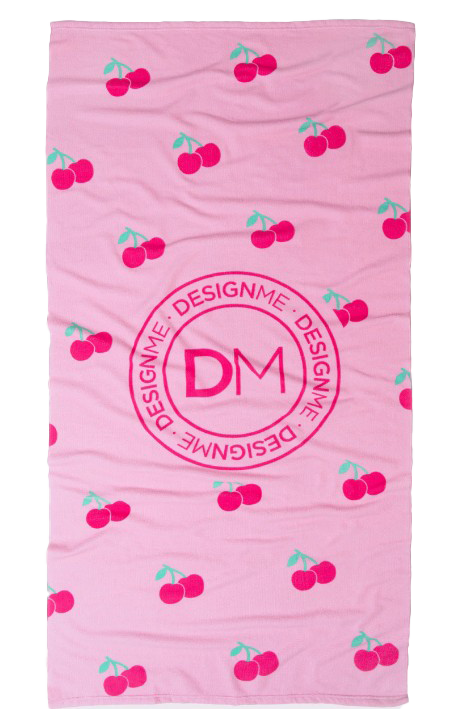 puf29-cherry - design me beach towel